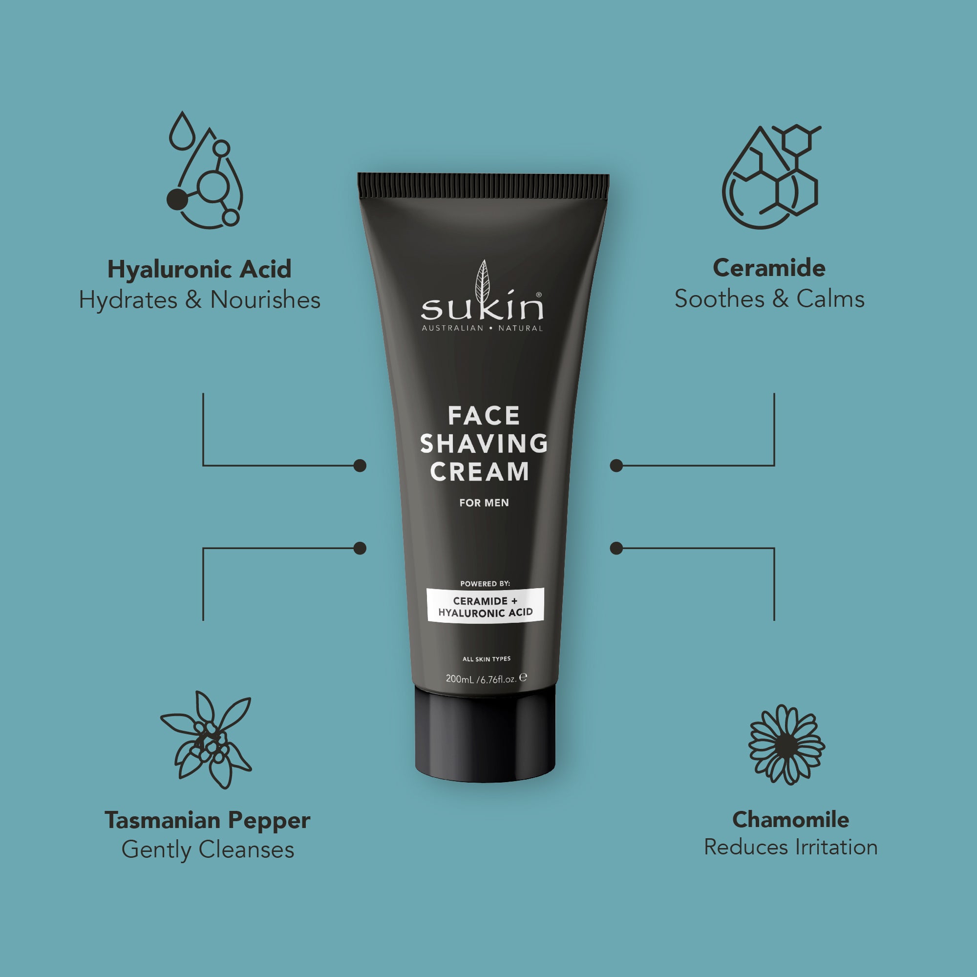 MEN'S SHAVING CREAM 200ML